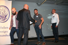Ove Eriksson med Henrik Ottosson, Fredrik Weidinger och Jan-Olof Rosén, m/s Stena Danica.