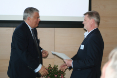 Jonas Bjelfvenstam och 1:e fartygsingenjör Jan Mattsson, Stena Nautica.