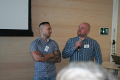 Jonas Bjelfvenstam samt maskinreparatörerna Tom Öström och Filip Grönlund, Birka Stockholm.