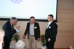 Jonas Bjelfvenstam samt 1:e reparatörerna Johan Nordberg och Kenneth Blomkvist, Viking Cinderella.