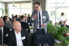 Befälhavare Patrik Fjällström, Fidelio, under lunchen.
