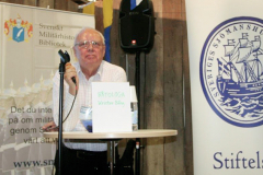 Båtologen Krister Bång svarade på frågor. Foto: Torbjörn Dalnäs