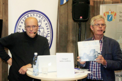 Lennart Johnsson presenterade fotografen Stefan Lindeberg och hans fotoprojekt. Foto: Torbjörn Dalnäs